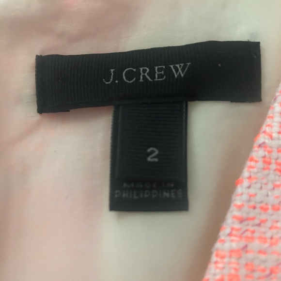 J. Crew Neon Orange Lace Detailed Mini Dress Size 2 - Picture 8 of 14